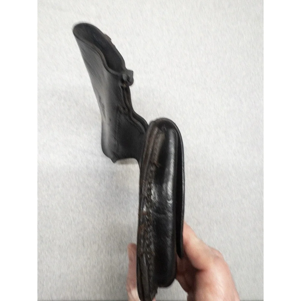 Vtg Safety Speed Holster Utility‎ Belt Ammo Cartridge Pockets Worn Leather USA